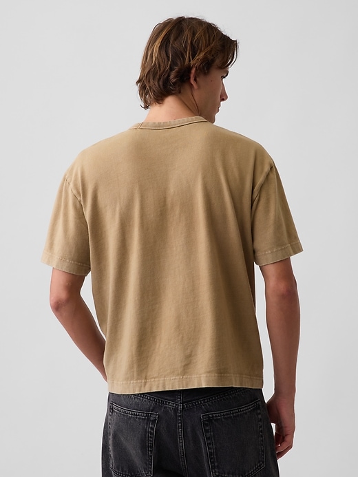 L'image numéro 3 présente T-shirt court en tissu épais pour Adulte