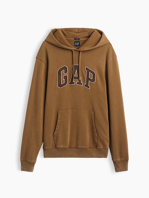 L'image numéro 6 présente Chandail à capuchon VintageDoux avec logo incurvé pour Adulte