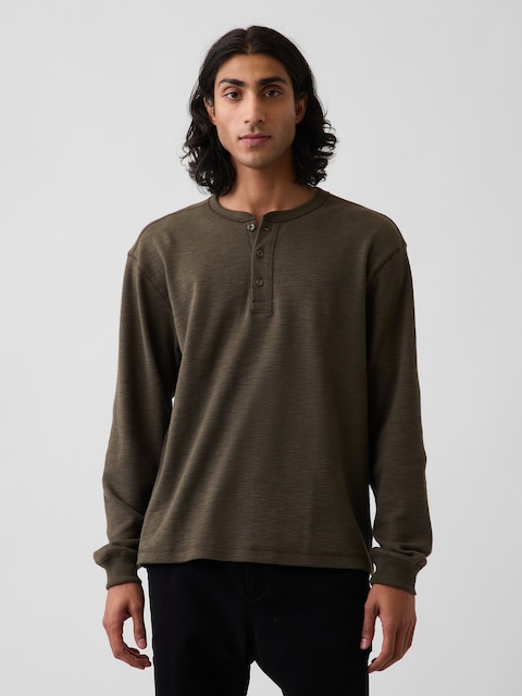 T-SHIRT DÉCONTRACTÉ HENLEY