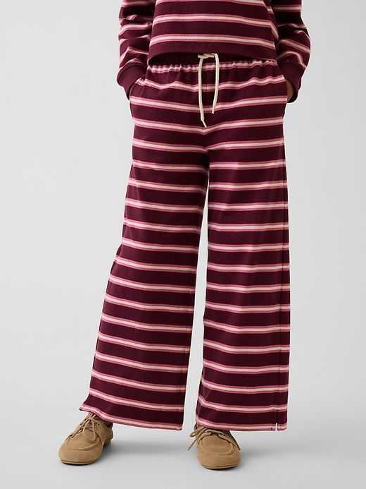 L'image numéro 3 présente Pantalon à jambe large en tissu épais pour Enfant