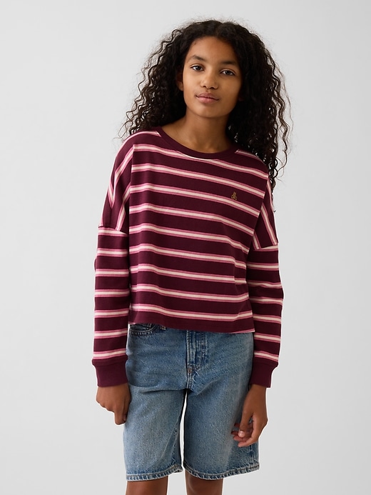 L'image numéro 1 présente T-shirt surdimensionné en tissu épais pour Enfant