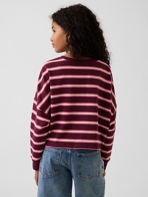 L'image numéro 3 présente T-shirt surdimensionné en tissu épais pour Enfant