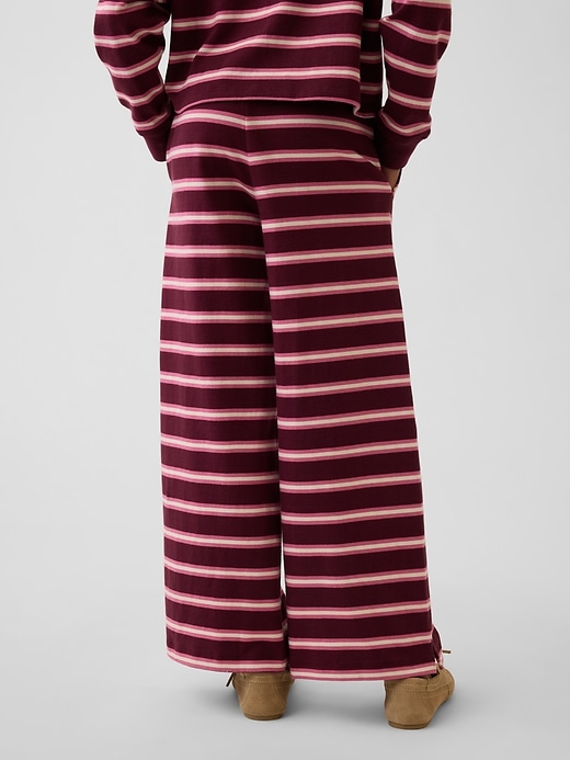 L'image numéro 4 présente Pantalon à jambe large en tissu épais pour Enfant