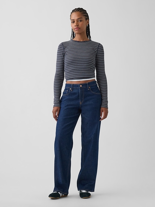 L'image numéro 1 présente Jean ample profilé années 90 à taille basse