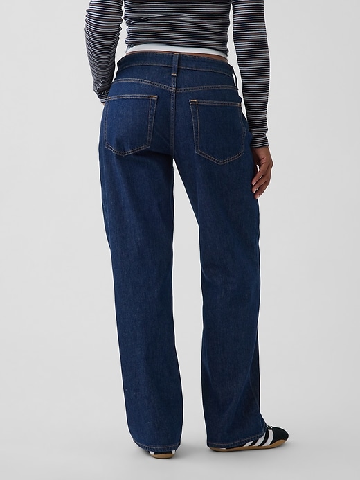 L'image numéro 4 présente Jean ample profilé années 90 à taille basse