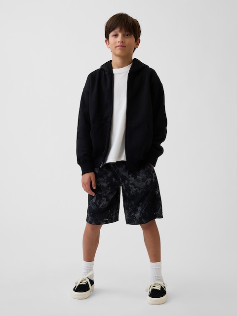 SHORT DE SPORT EN MAILLE POUR ENFANT, ENTREJAMBE DE 20 CM