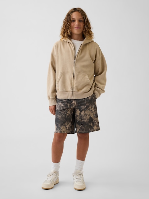 SHORT DE SPORT EN MAILLE POUR ENFANT, ENTREJAMBE DE 20 CM