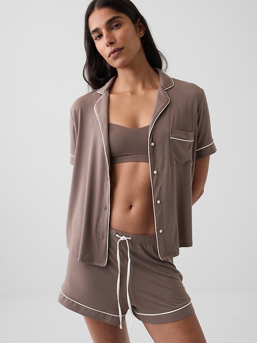 L'image numéro 4 présente Haut de pyjama en modal PureDouceur