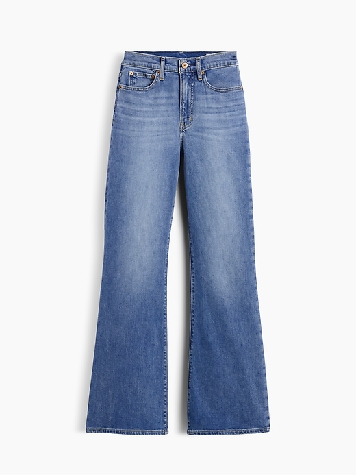 L'image numéro 7 présente Jean évasé années 1970 à taille haute
