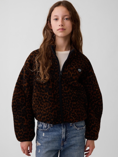 VESTE DÉCONTRACTÉE EN SHERPA POUR ENFANT