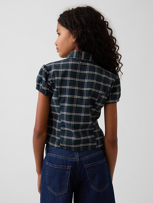 Image number 3 showing, Kids Fitted Button-Front Top