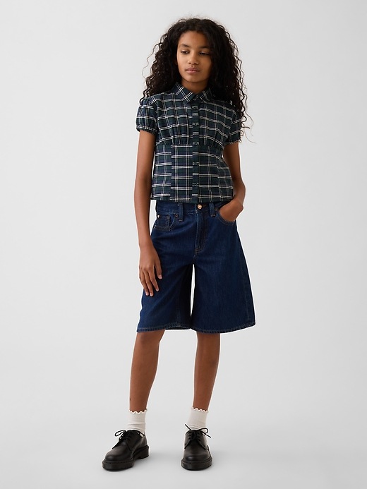 Image number 4 showing, Kids Fitted Button-Front Top