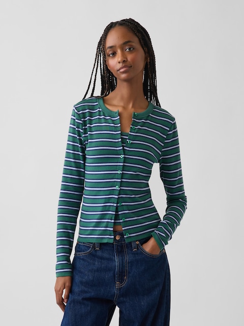 Modern Crewneck Cardigan