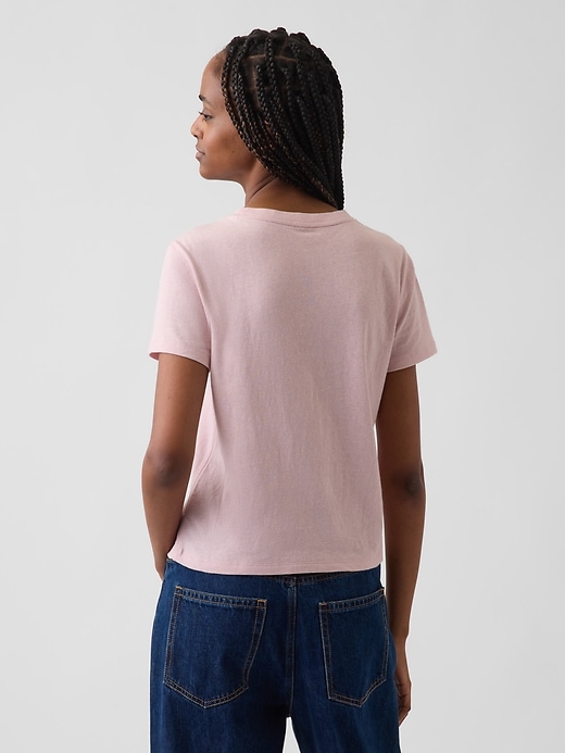 L'image numéro 3 présente T-shirt authentique rétréci en 100 % coton