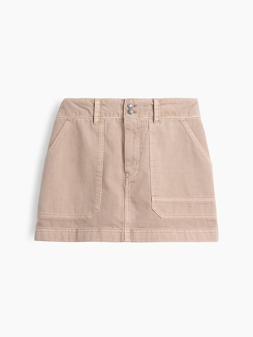 L'image numéro 6 présente Jupe-short utilitaire courte à taille haute