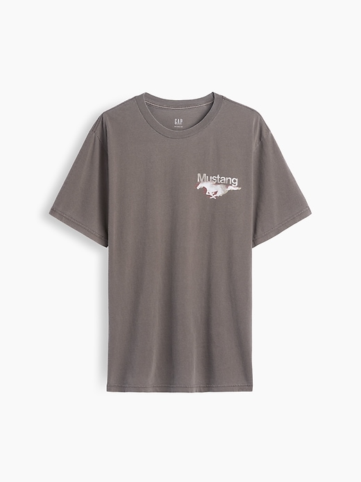 L'image numéro 7 présente T-shirt court épais à imprimé Mustang Ford
