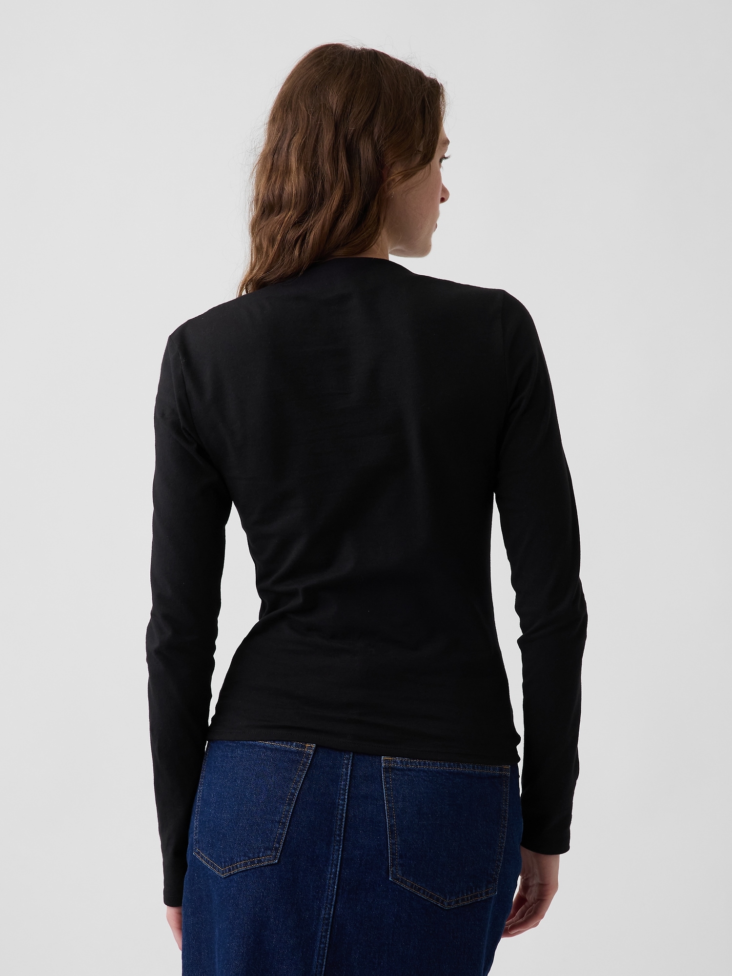 CloseKnit Jersey Funnel-Neck Ruched T-Shirt