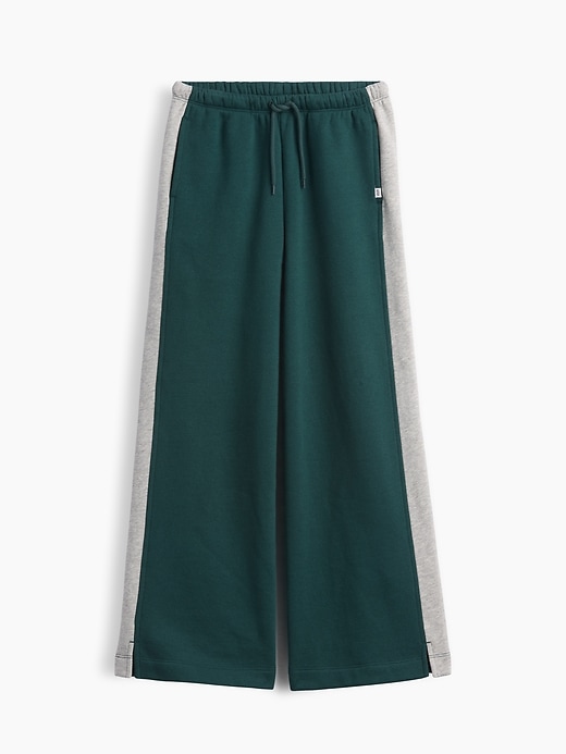 L'image numéro 2 présente Pantalon ballon en coton ouaté VintageDoux de style universitaire pour Enfant