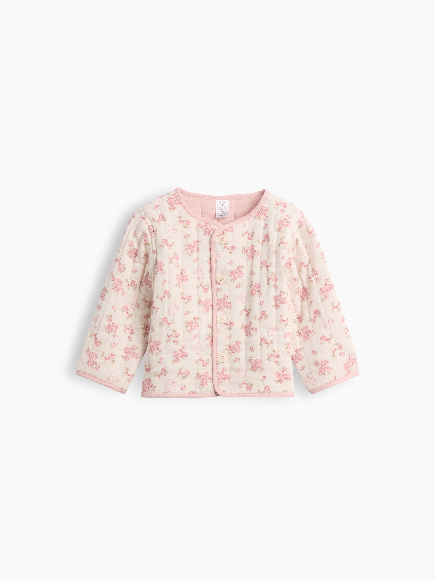Veste réversible matelassée en gaze pour Béb