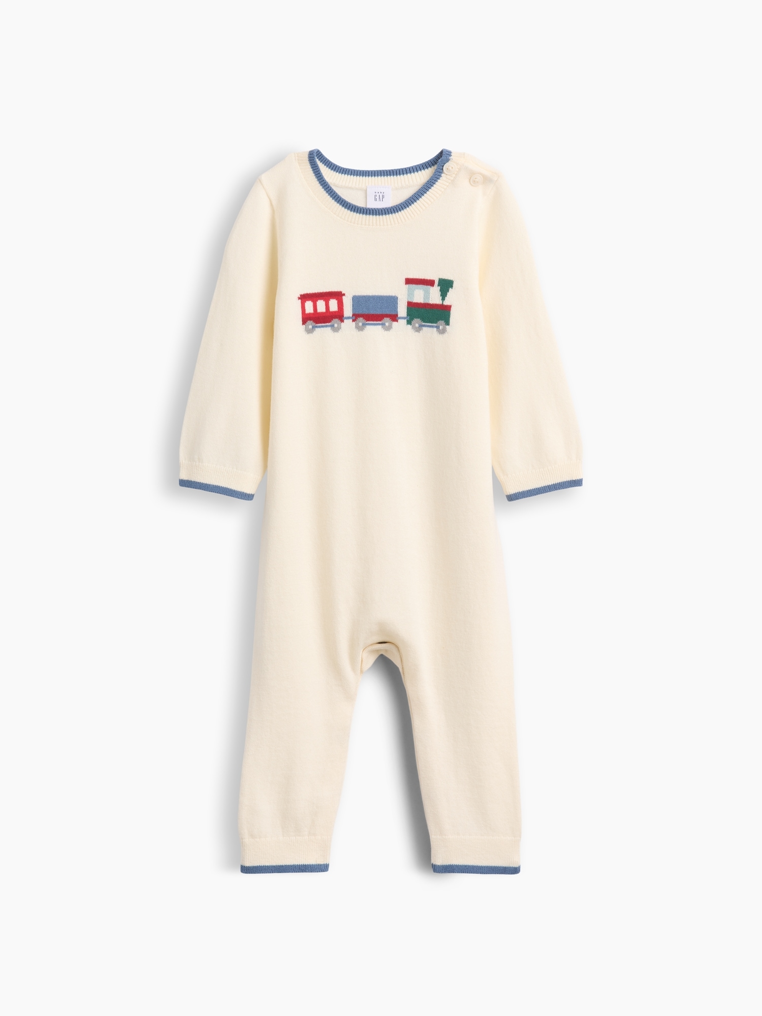 Une-pièce en tricot à motif de train pour Bébé
