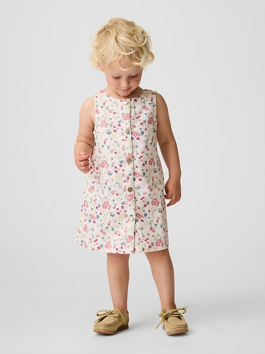 L'image numéro 1 présente Robe-chasuble à motif floral pour Bébé et Toute-petite