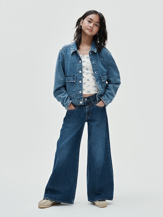 Image number 8 showing, Kids Low Rise Front Yoke Baggy Jeans