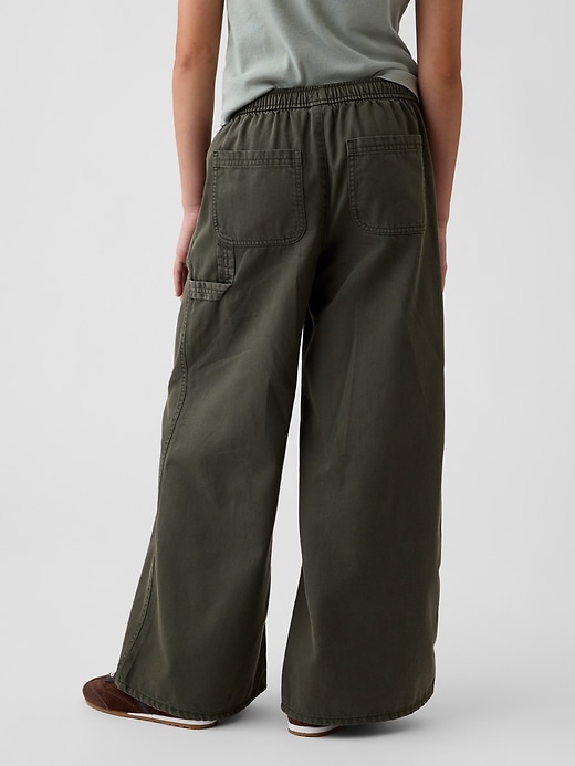 Image number 4 showing, Kids Easy Wide-Leg Utility Pants