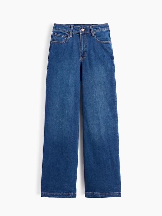 L'image numéro 8 présente Jean sportif à jambe large à taille haute