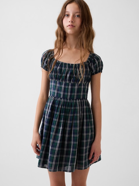 Kids Puff-Sleeve Dress