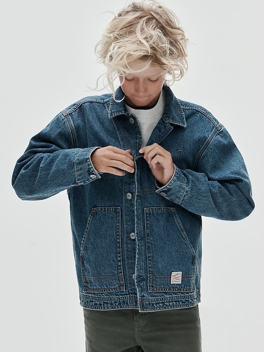 L'image numéro 1 présente Veste de travail en denim pour Enfant