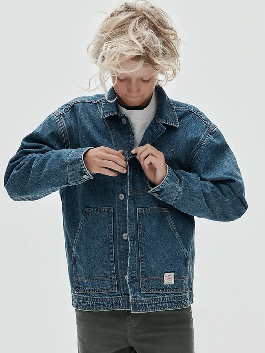L'image numéro 4 présente Veste de travail en denim pour Enfant