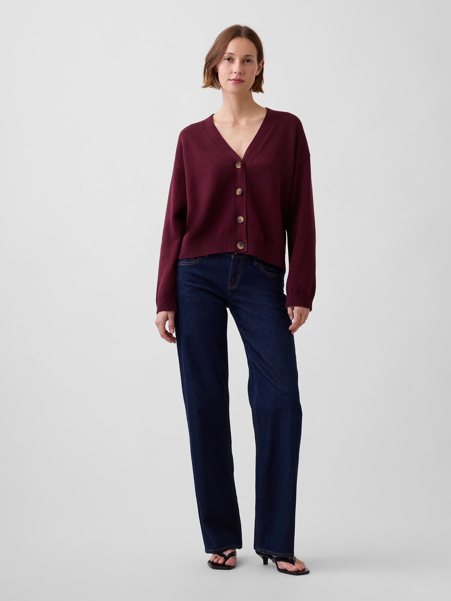 100% Cotton Oversized Cardigan Sweater