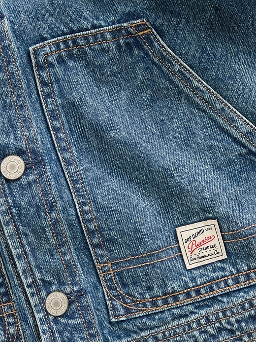 L'image numéro 3 présente Veste de travail en denim pour Enfant
