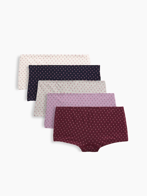 Kids Organic Stretch Cotton Shorty Briefs (5-Pack)