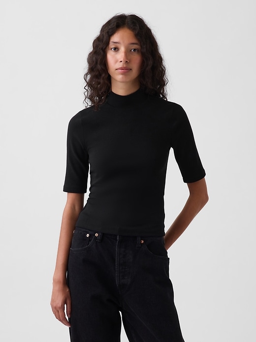 Image number 1 showing, Modern Mockneck T-Shirt