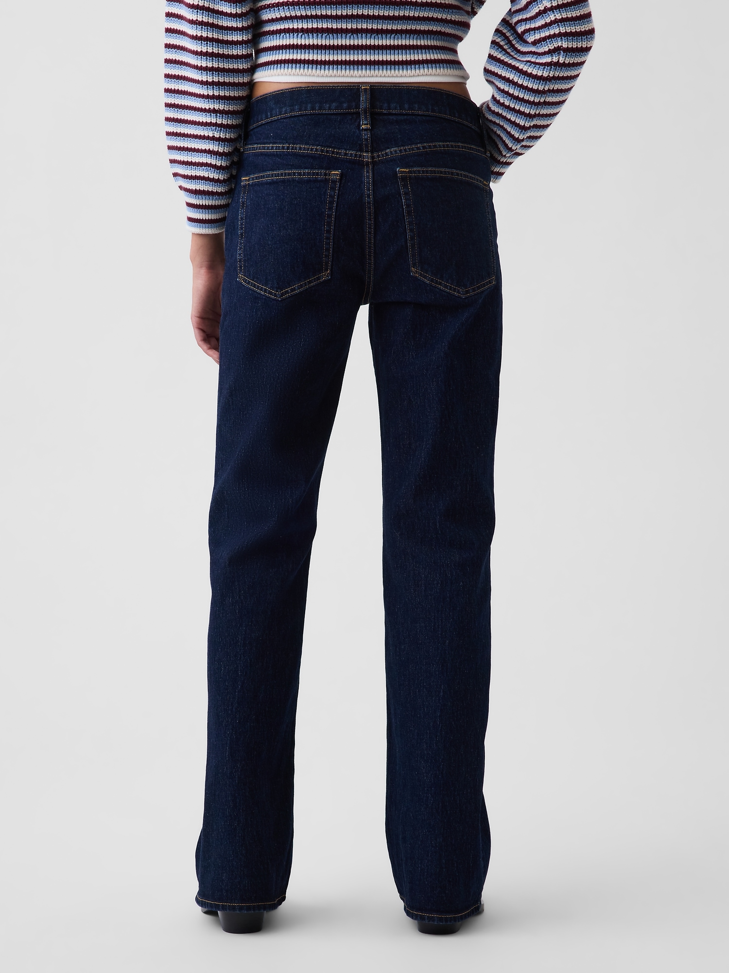 Mid Rise Relaxed Flare Jeans
