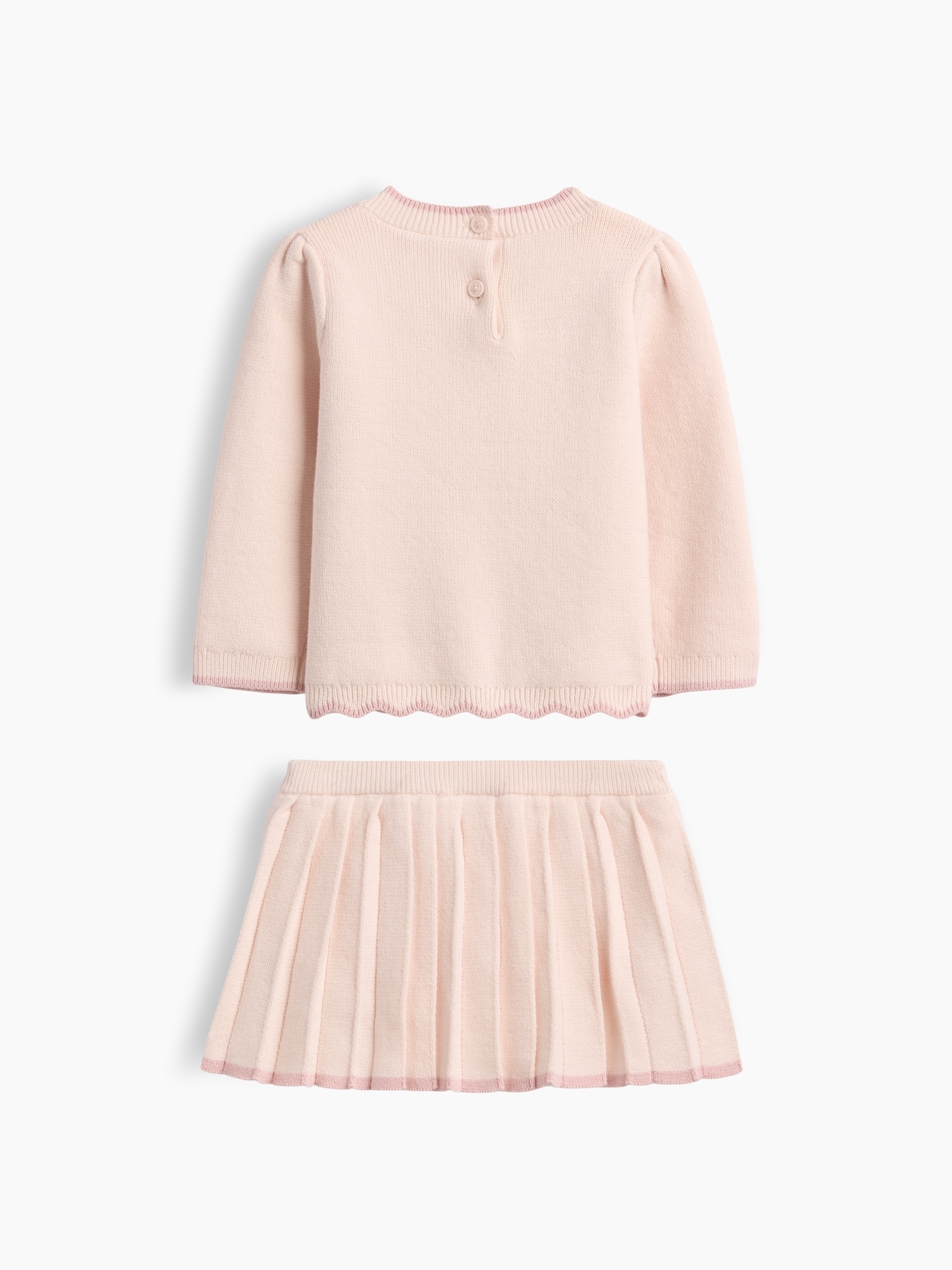 Ensemble de haut et jupe-short en tricot à boucle pour Bébé