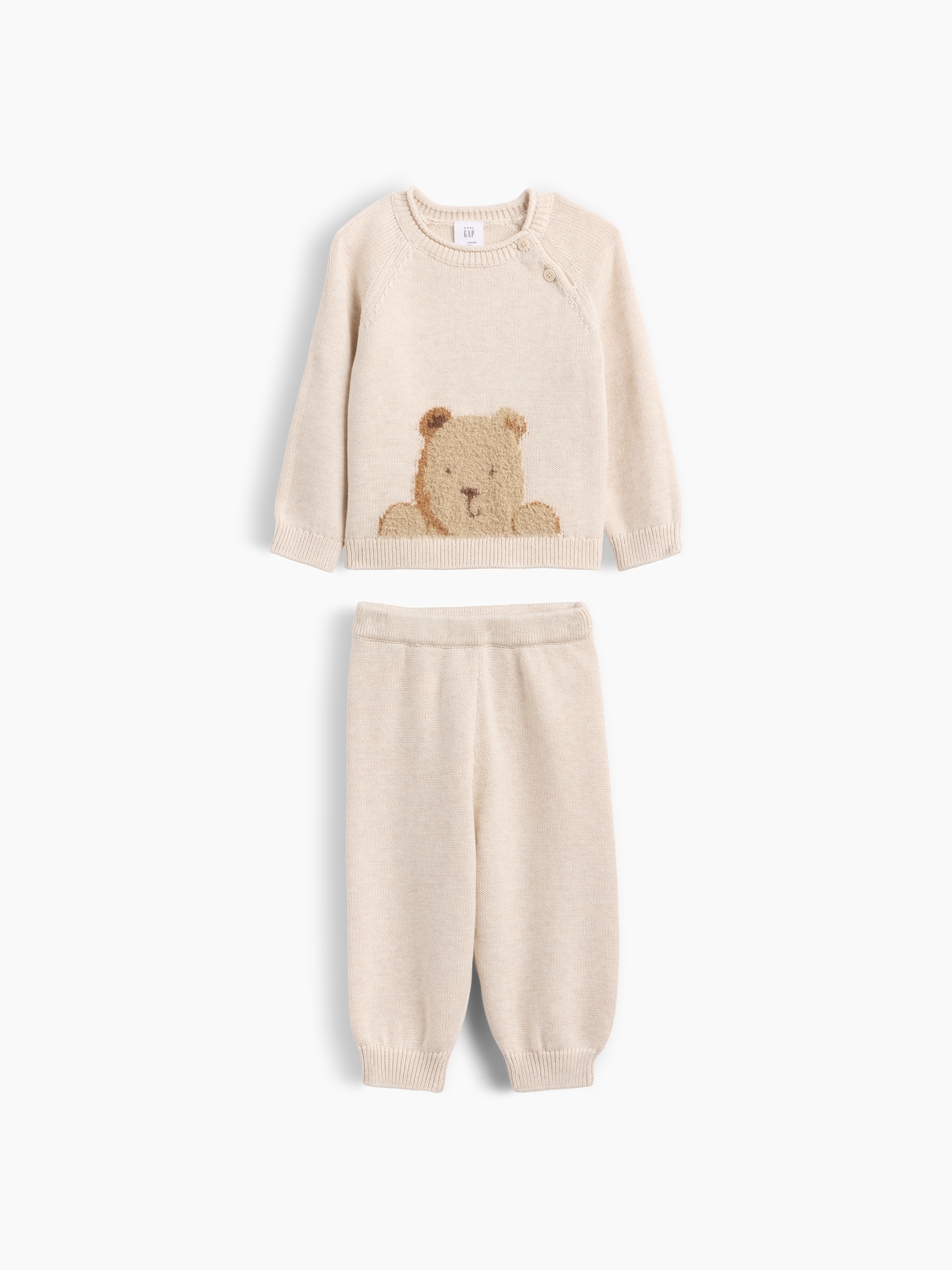 Ensemble ourson Brannan en tricot pour Bébé