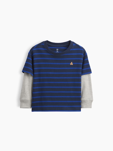 T-SHIRT ÉPAIS À SUPERPOSITION POUR BÉBÉ ET TOUT-PETIT