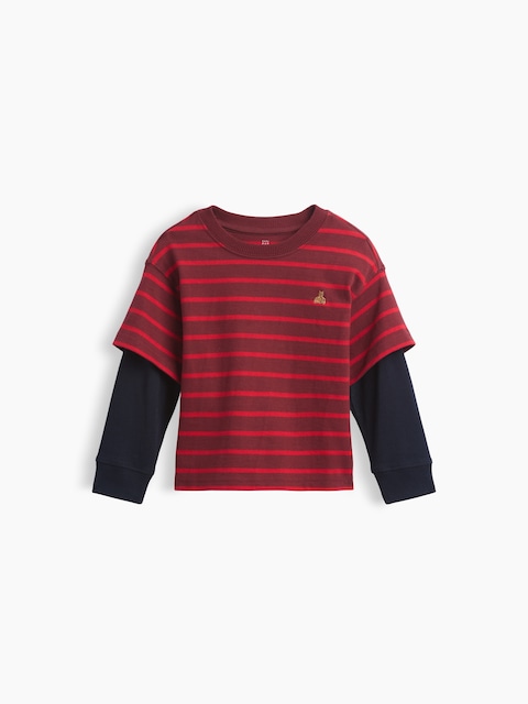 T-SHIRT ÉPAIS À SUPERPOSITION POUR BÉBÉ ET TOUT-PETIT