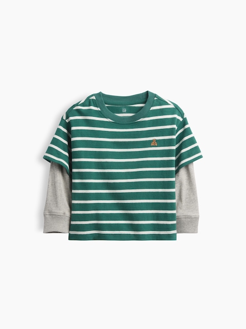 T-SHIRT ÉPAIS À SUPERPOSITION POUR BÉBÉ ET TOUT-PETIT