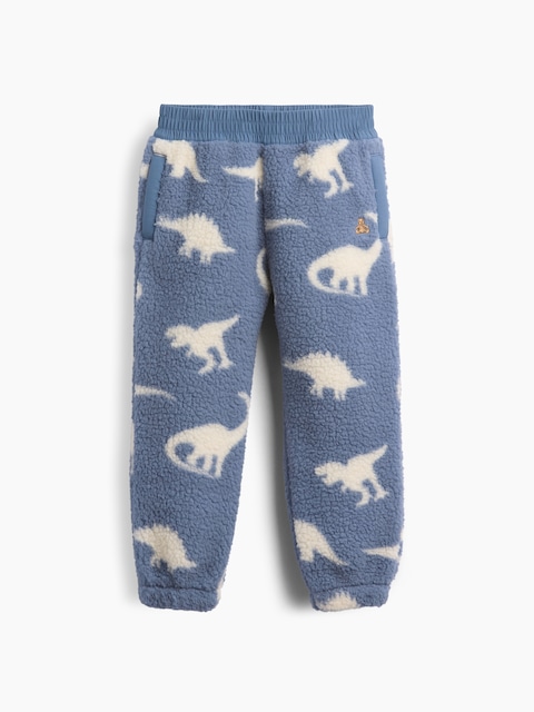 PANTALON DE JOGGING EN SHERPA À MOTIF DE DINOSAURES POUR BÉBÉ ET TOUT-PETIT