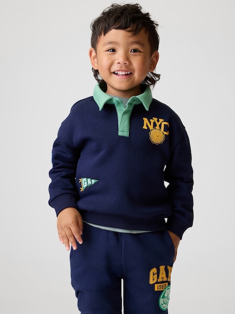 Baby & Toddler VintageSoft Varsity Logo Polo Sweatshirt
