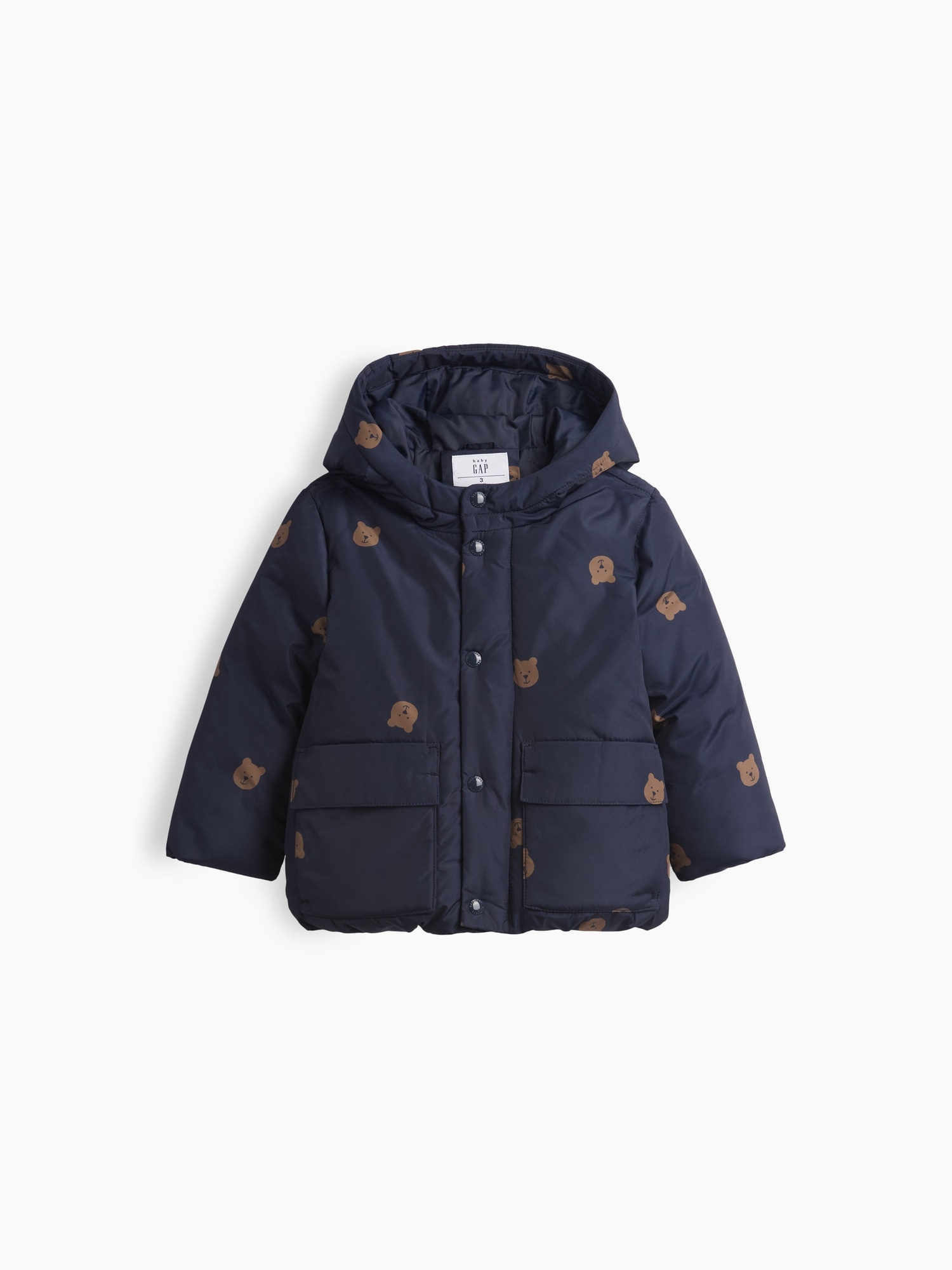 Veste rembourrée en tissu recyclé à épaisseur moyenne pour Bébé et Tout-petit