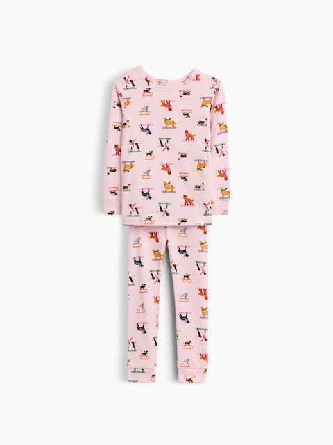 PYJAMA EN COTON BIOLOGIQUE BROSSÉ POUR BÉBÉ ET TOUT-PETIT