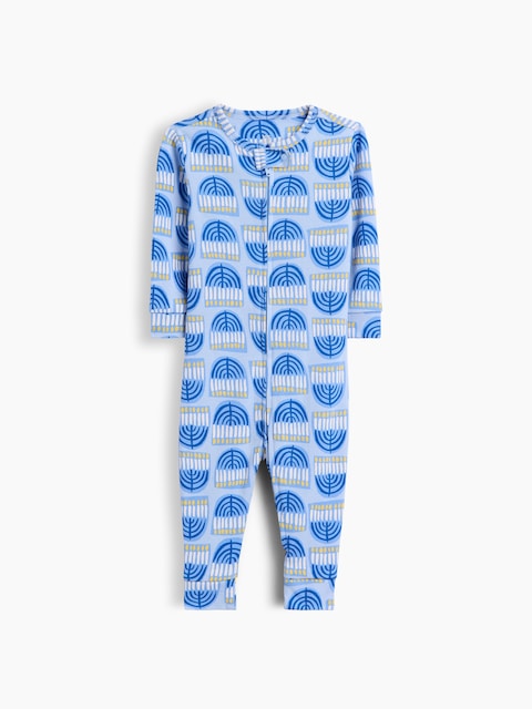 UNE-PIÈCE EN COTON BIOLOGIQUE À MOTIF POUR BÉBÉ ET TOUT-PETIT