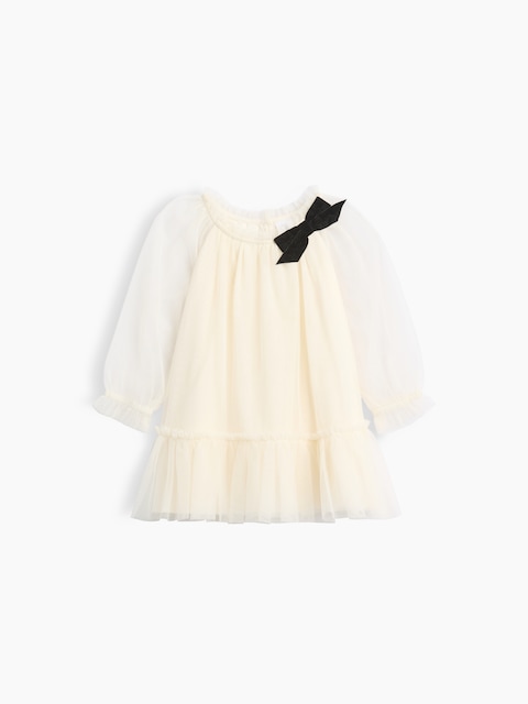 ROBE EN TULLE À ENCOLURE À BOUCLE POUR BÉBÉ ET TOUT-PETIT