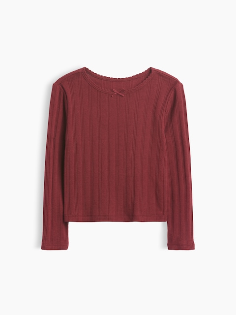 T-SHIRT EN TRICOT POINTELLE CÔTELÉ POUR BÉBÉ ET TOUT-PETIT