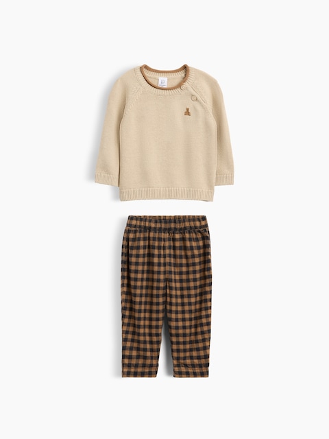 ENSEMBLE AVEC CHANDAIL POUR BÉBÉ