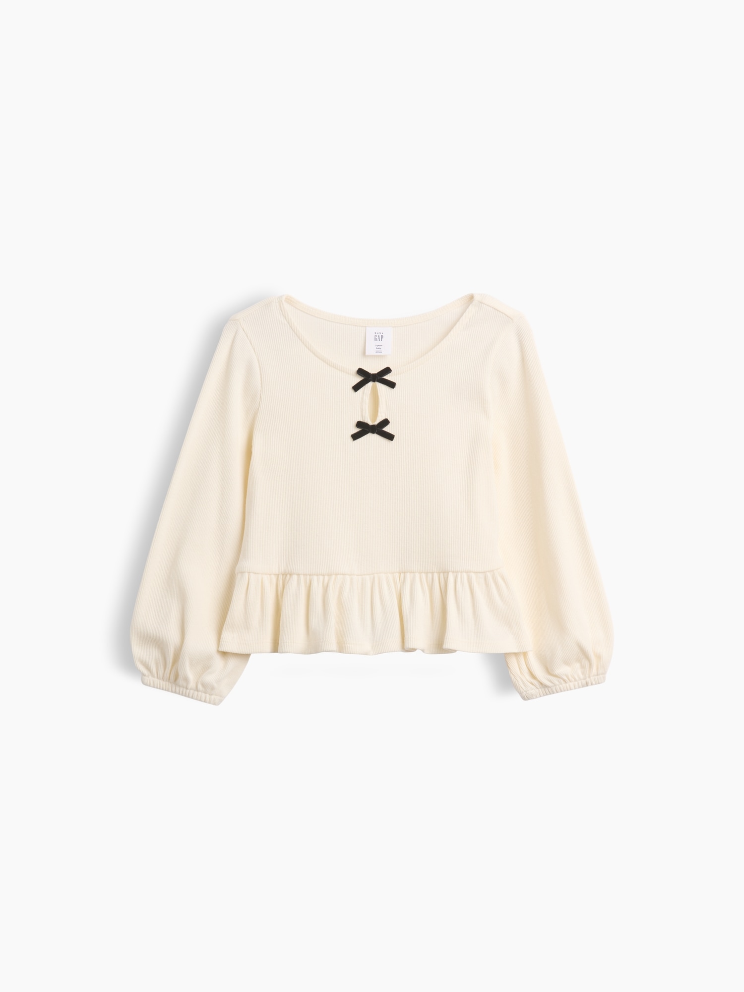 Baby & Toddler Rib Peplum Top